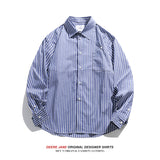 Men Long-Sleeved Shirt Spring Long Sleeve Shirt Men's Loose Casual Shirt Coat