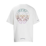 CHH Chrome Heart T Shirts Horseshoe Sanskrit Cross Color Hot Diamond Short Sleeve T-Shirt