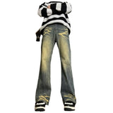 Unisex Jeans Vintage Vibe Washed Straight Pants Cleanfit