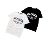Tommy T Shirts Tommy Stitching Printing Couple's round Neck Short Sleeve T-shirt