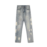 Unisex Jeans Vintage Washed Old Jeans Casual