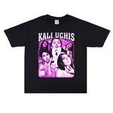 Rock Star T Shirt Kali Uchis round Neck Popular T-shirt Short Sleeve Loose Cotton