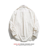 Men Long-Sleeve Shirt Men's Spring White Shirt Coat