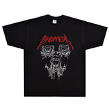 Rock Star T Shirt American Retro Loose Street Cotton Short Sleeve