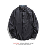 Men Long-Sleeved Shirt Spring Shirt Men Spring and Autumn Loose All-Matching Casual Shirt