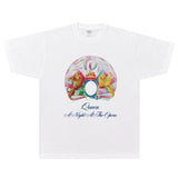 Rock Star T Shirt Queen a Day at the Races T-shirt Loose Street Retro Short Sleeve