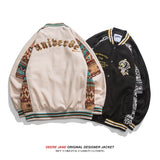 Men's Baseball Jacket Spring Stitching Baseball Uniform Men's Loose Vintage Jacket