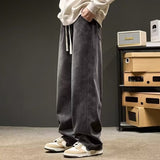 Unisex Jeans Washed Old Jeans Loose Casual Pants