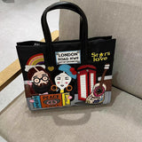 Chh Chrome Heart Leather Bag Embroidery Embroidery Bag Crossbody Tote Bag