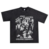 Rock Star T Shirt Manic Street Missionary the Manics Band Washed Distressed T-shirt
