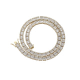 Zircon necklace ladder cubic zirconia tennis chain