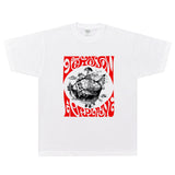 Rock Star T Shirt Jefferson Airplane T-shirt Rock Band Loose Printed Short Sleeve
