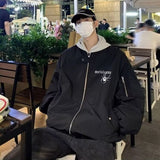 Unisex Baseball Jersey Spider Jacket Loose Hip Hop Loose Couple Baseball Jacket