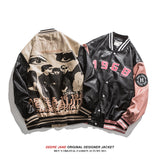 Men Baseball Jacket Spring Baseball Uniform Men Loose Motorcycle Jacket