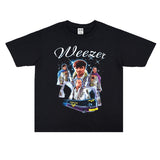 Rock Star T Shirt T-shirt Short Sleeve round Neck Loose Cotton Street