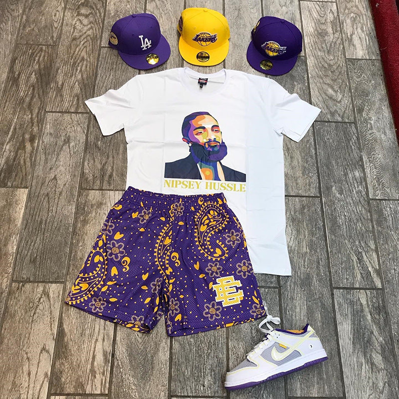 Eric Emanuel EE Shorts Cashew Flower Collection Casual Men's Shorts