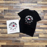 Tommy T Shirts Printed 3D Stitching Large Logo Couple Short Sleeve T-shirt