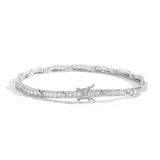 Zircon necklace long copper inlaid zircon bracelet