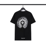 CHH Chrome Heart T Shirts Sanskrit cross logo short-sleeved men's T-shirt