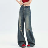Unisex Jeans American Vintage Ripped Jeans Summer Loose