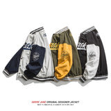 Men's Baseball Jacket Spring Baseball Jacket Men's Loose Cotton Coat Casual Jacket