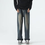 Unisex Jeans Autumn/Winter Loose Straight Casual Pants Wide Leg Pants