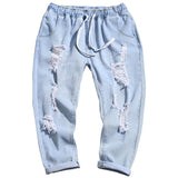 Unisex Jeans Ripped Jeans Men's Loose Harlan Pants Straight Casual Pants