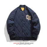 Men Coat Baseball Uniform Cotton-Padded Jacket Men's Winter Jacket