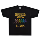 Rock Star T Shirt the Best of the Grateful Dead Live T-shirt Rock Band American Style Loose Short Sleeve