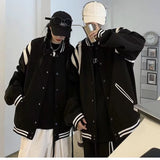 Unisex Baseball Jersey Vintage Couple Cardigan Jacket