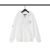 CHH Chrome Heart Hoodie Croqin cotton terry zip-up cardigan hooded sweater