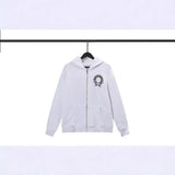 CHH Chrome Heart Hoodie Crowe hooded sweater cross cardigan loose terry jacket