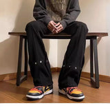 Unisex Jeans Retro Jeans Men's Spring and Autumn Straight Casual Pants