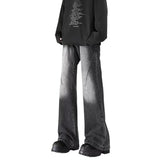 Unisex Jeans Vintage Washed Jeans Loose Pants Casual Trousers