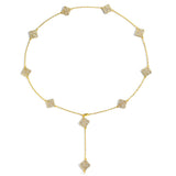 Zircon necklace adjustable cross necklace