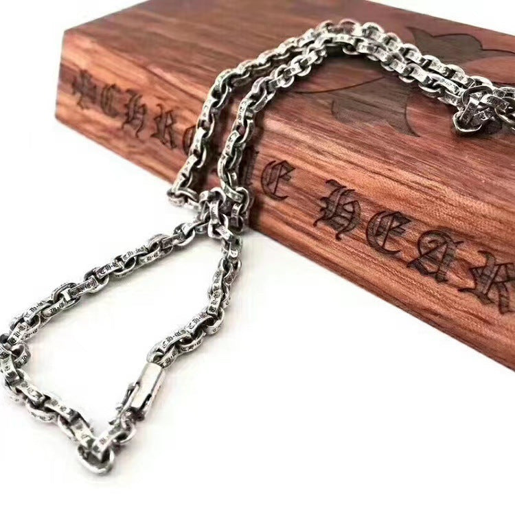 Chrome Heart Necklace Retro Hip Hop Trendy Fashion