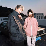 Unisex Baseball Jersey PU Leather Jacket