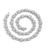 Zircon necklace round square mixed zircon tennis chain