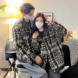 Unisex Baseball Jersey Spring and Autumn Vintage PU Baseball Jacket Jacket