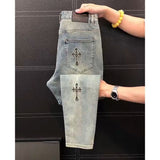 Unisex Jeans Loose Straight Jeans Design American Retro