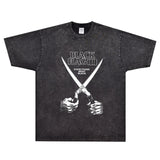 Rock Star T Shirt Black Flag Band T-shirt Rock American Retro Loose Printed Short Sleeve