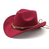 Walter White Fedora Tibetan Top Hat Metal Feather Western Cowboy Top Hat Men Female Cap Felt Cap