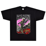 Rock Star T Shirt Black Sabbath T-shirt Rock Band American Print Vintage Short Sleeve