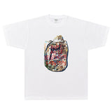 Rock Star T Shirt Radwimps T-shirt Rock Band Cartoon Street Loose Style Trendy Men's Short Sleeve