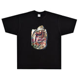 Rock Star T Shirt Radwimps T-shirt Rock Band Cartoon Street Loose Style Trendy Men's Short Sleeve
