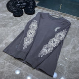 Chh Chrome Heart Long Sleeve Shirt Unisex Fashion Loose Long Sleeve Shirt