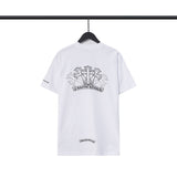 CHH Chrome Heart T Shirts Sanskrit Color Printing Loose Casual Crew Neck Short Sleeve T-Shirt