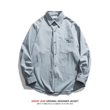 Men Long-Sleeve Shirt Men's Spring White Shirt Coat