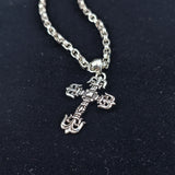 Chrome Heart Necklace Men's and Women's Sterling Silver Vintage