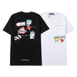 CHH Chrome Heart T Shirts Crowe Summer Short Sleeve Hip Hop Men's and Women's T-Shirts